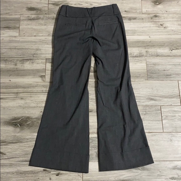 bebe Wide Legged Black Side Trim Gray Pants - Picture 5 of 7